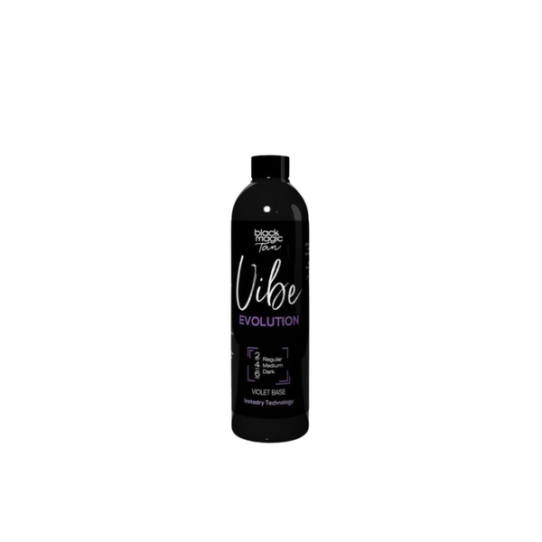 Vibe Evolution 2-4-6 120ml sample tanning solution with violet and brown base for rapid development and long-lasting professional colour